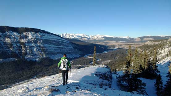 Vern enjoying this trip. Great view and very nice walk.