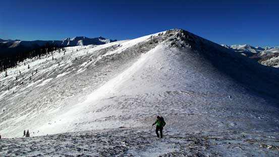 Vern ascending the typical slope