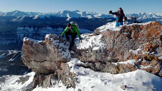 A bit more scrambling near the top