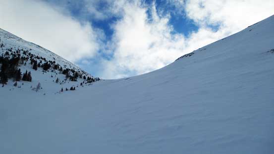 Travel towards the col