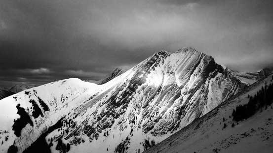 An unnamed peak to the north. 
