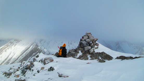 The big summit cairn