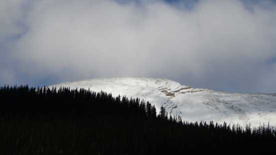 Looking back at my objective from the parking lot.