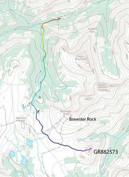 GR882573 ski ascent route