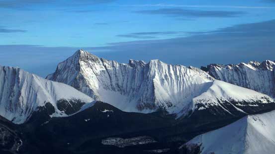 Impressive Mt. Galatea - highest peak in Kananaskis Range