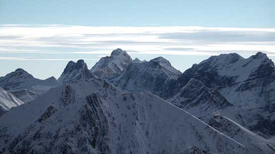 The rugged Royal Group, with Mt. King George being the highest