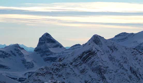 This pointy peak is unofficially named "Shark's Fin"