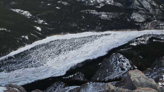 The frozen braided Ghost River