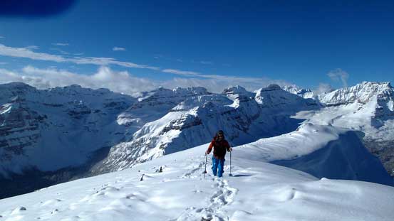 Ben approaching the summit