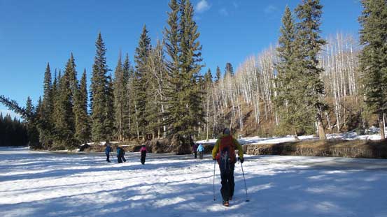 Crossing back Sheep River