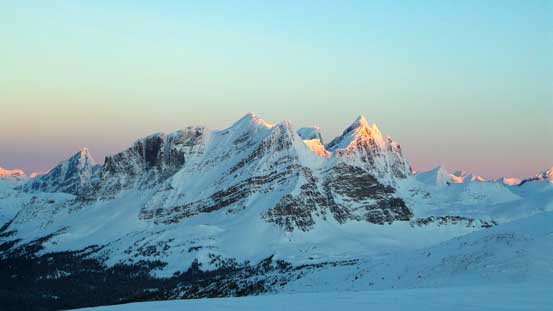 The huge bulk of Salient Mountain