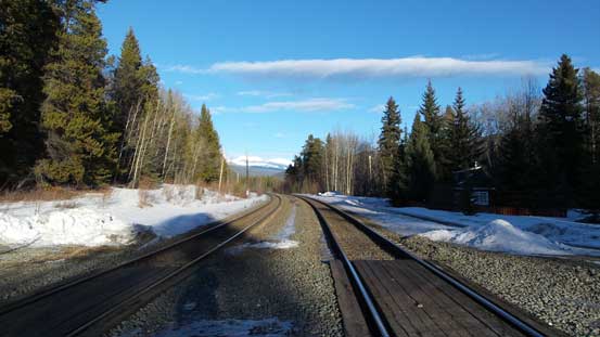 The final train track crossing. Glad we didn't have to wait for half an hour like on Elysium Mountain trip...