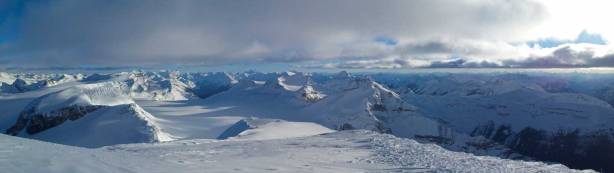 Another panorama from the summit. Click to view large size.