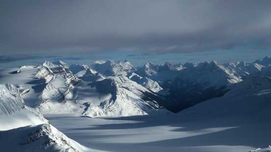 Looking deeply south towards the giants by Lake Louise/O'Hara