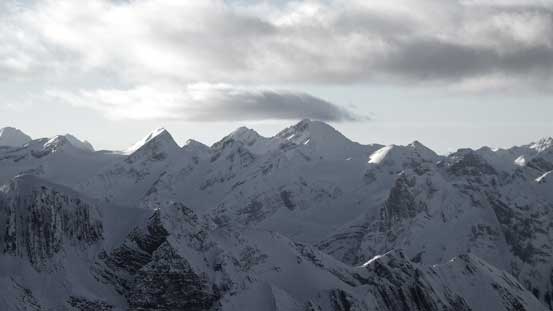 So does some high peaks on the Freshfield Icefield