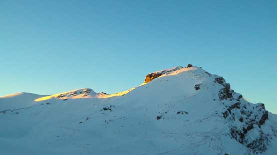Peyto Peak is the hardest summit on the Wapta - our objective for the next day