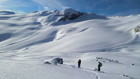 Ben and Vern with Mt. Habel behind