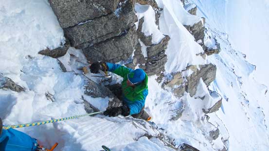 Vern finishing the pitch
