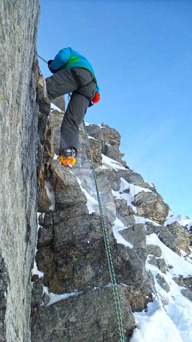 Vern rapping off the N. Face side