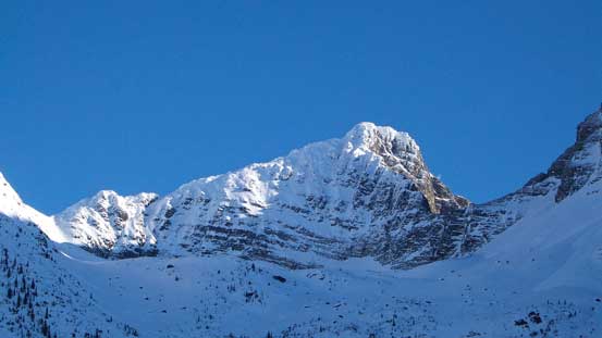 A zoomed-in view of Uto Peak