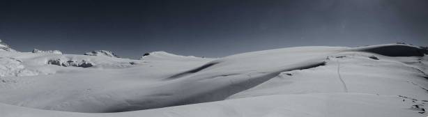 Summit Panorama looking towards the Icefield. Click to view large size.