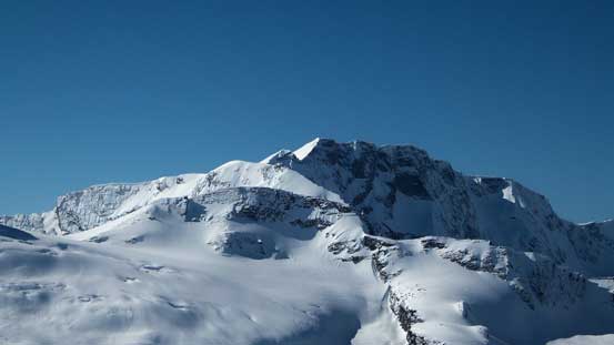 Mt. Bonney rises behind The Dome