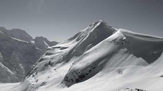 The East side of Youngs Peak has some steep and broken glacier