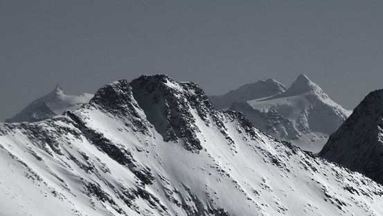 Way in the distance are Horseman Spire and International Mountain