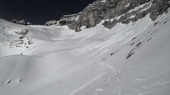 The long rising traverse ahead