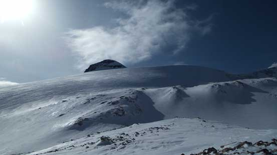 There's a bit of up-and-downs but nothing major. Here's also where the summer bivy is.