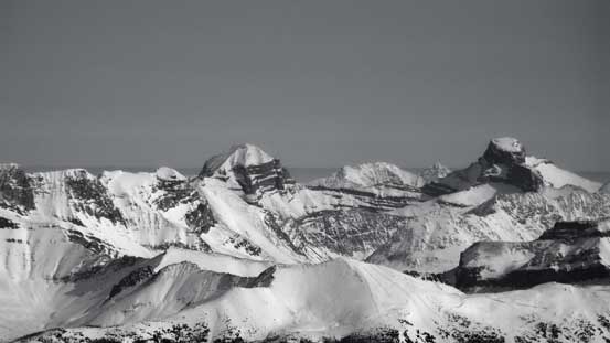 Mt. Douglas and Mt. St. Bride - giants behind the Skoki area