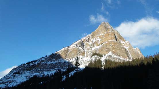 Sheol Mountain looks fairly impressive from valley floor