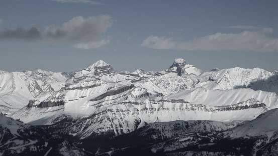 Giants behind the Skoki - Mt. Douglas and Mt. St. Bride