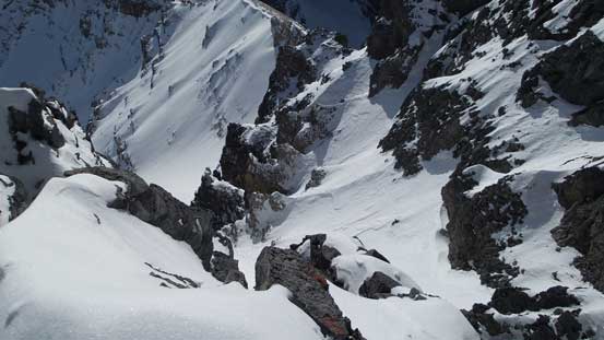 It's darn exposed along the final traverse. 