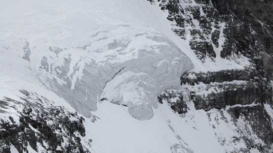 The steep Aberdeen Glacier