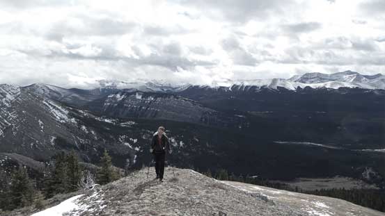 Vern arriving at the first false summit