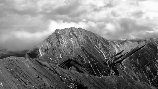 Maze Peak looks impressive from here. We did it in a couple months ago