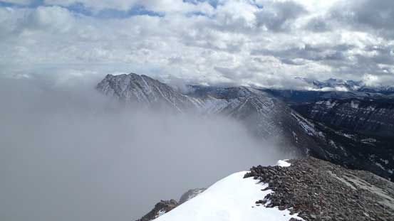 Maze Peak and some low clouds