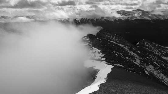Beautiful clouds scenery looking back