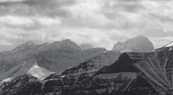 Way in the distance is the massive bulk of Cataract Peak
