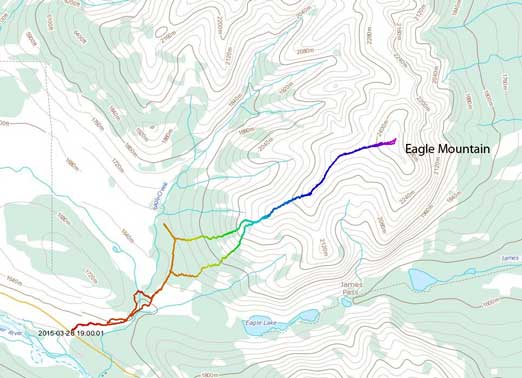 Eagle Mountain scramble route