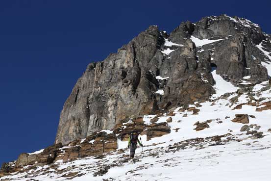 Upon inspection we had to traverse towards left. Photo by Ben