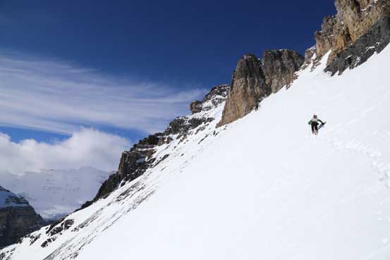 Me and Vern traversing another sun-baked slope. Photo by Ben
