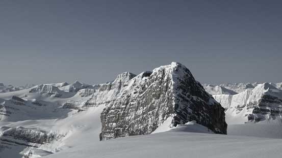 Looking back at an outlier on Patterson's west face