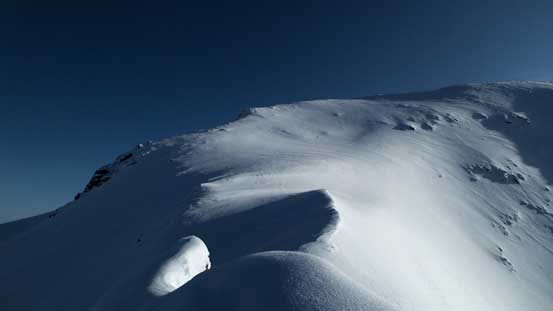 The final slope to the summit.