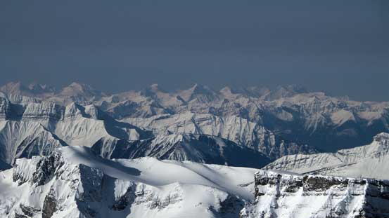 Way in the distance are giants in the Southern Selkirks including Mt. Wheeler and Mt. Dawson