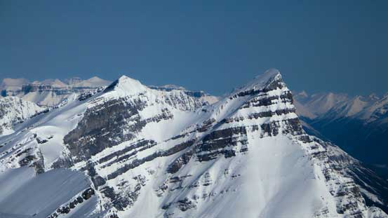 A closer look at White Pyramid and Mt. Chephren