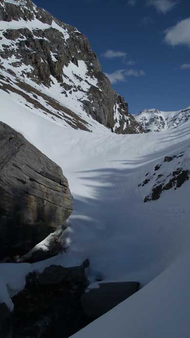 The creek is getting narrower now. Fun times!