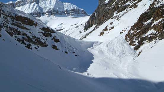 Looking back at that steep roll