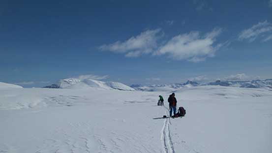 What a beautiful day. Deciding where exactly to camp